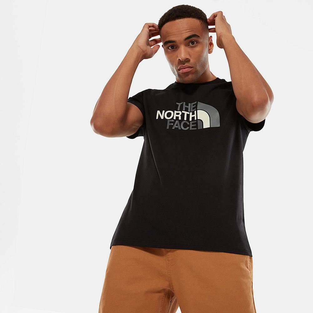 The North Face T-Shirts Mens Australia - The North Face Easy Black (GQN-173624)